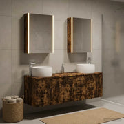 Set di Armadi da Bagno 5 pcs Rovere Fumo Legno ingegnerizzato 3406531
