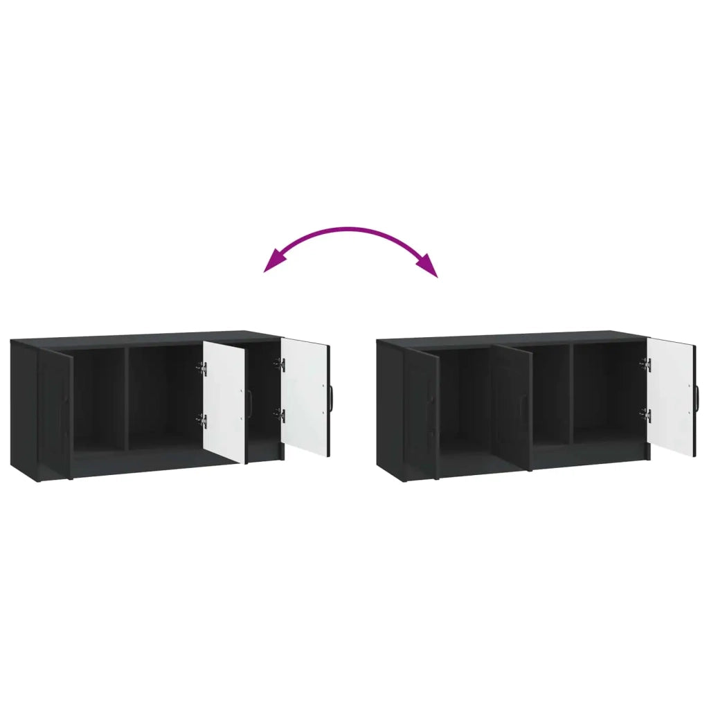 Mobile TV Nero 99 x 34,5 x 47 cm Legno ingegnerizzato