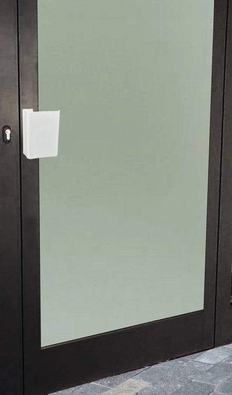 Maniglia tirante per porta  SAGUATTI 316/150T in alluminio bianco lucido