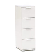CASSETTIERA BASIC CON 4 CASSETTI IN COLORE BIANCO 27 X 38 X H 85 CM