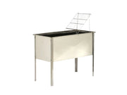 Art.27G Banco disopercolatore inox 18/10 cm 130x48x50h con leggio