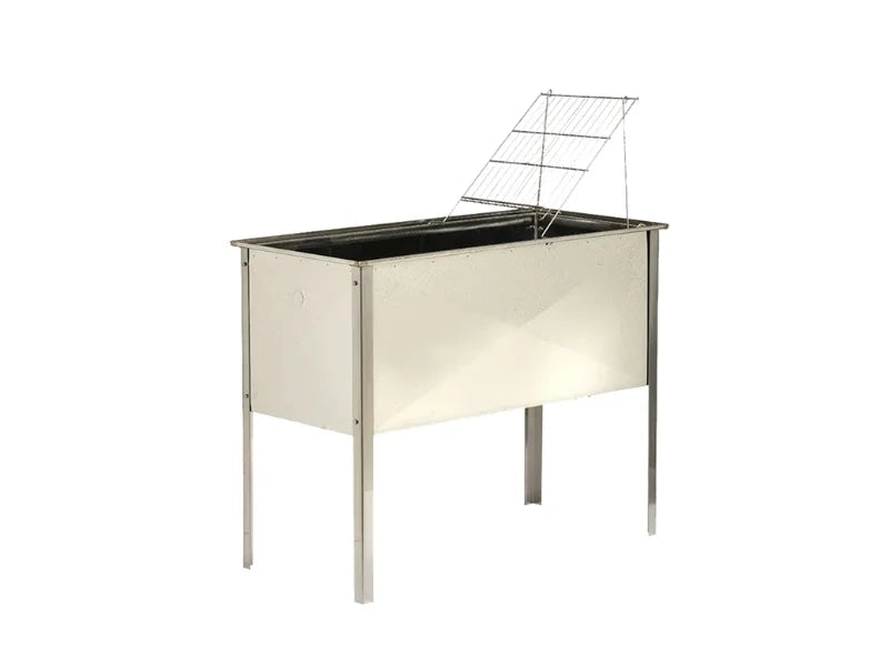 Art.27G Banco disopercolatore inox 18/10 cm 130x48x50h con leggio