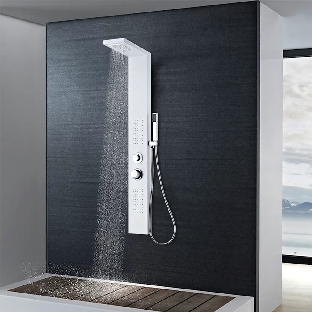 Pannello Doccia in Alluminio Bianco Opacocod mxl 102939