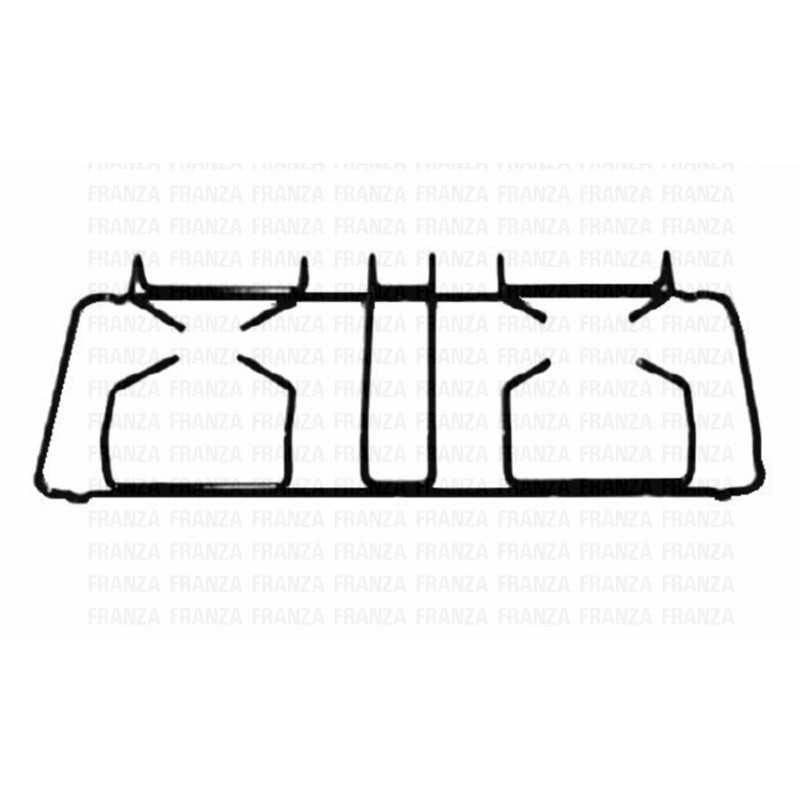 GRIGLIA 2 FUOCHI CUCINA FRANKE SMALTATA NERA 454 X 239 - FRANKE