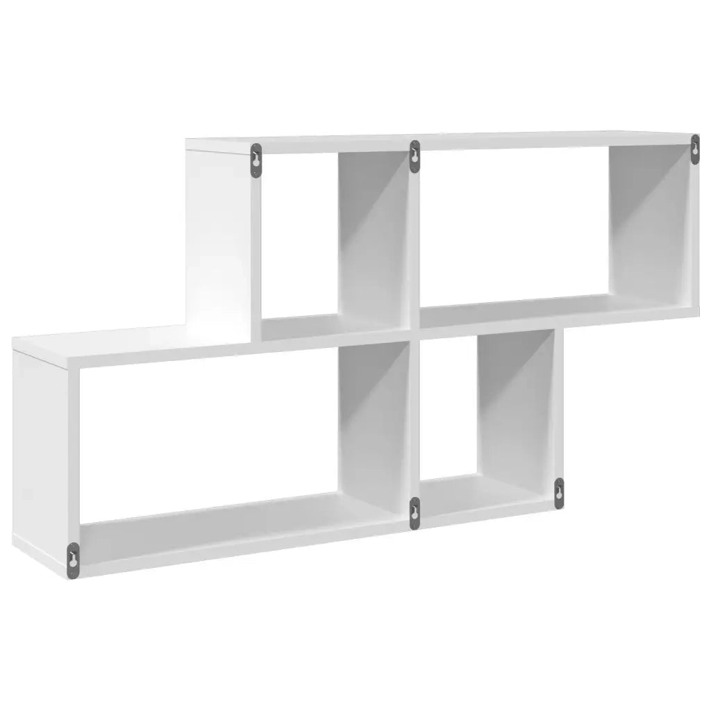 Scaffale a Parete Bianco 100x20x53 cm in Legno Multistrato