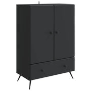 Credenza Nero 66 x 34,5 x 95 cm Legno ingegnerizzato
