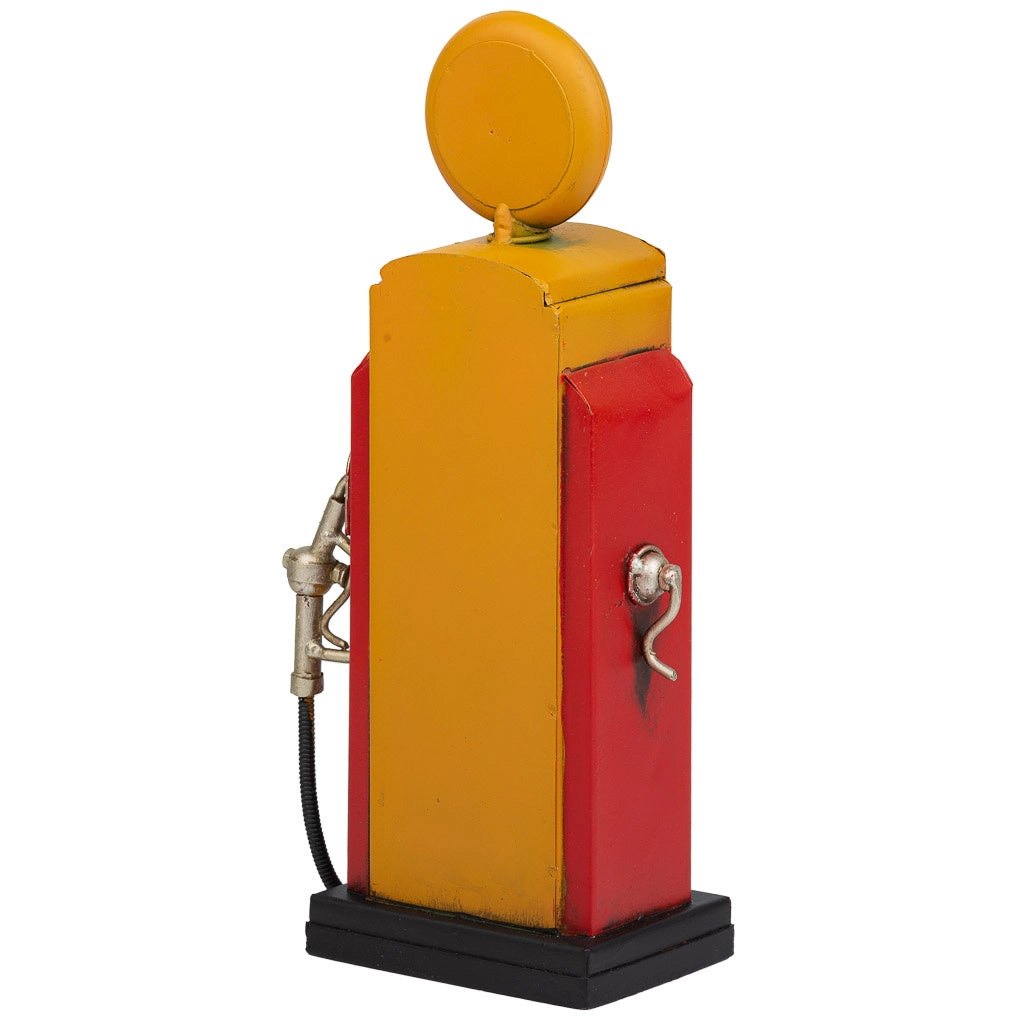 Dispenser salvadanaio in metallo marrone 12,5x7x25h