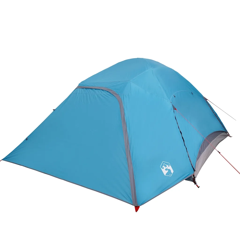 Tenda da Campeggio a Cupola per 4 Persone Blu Impermeabile 94724