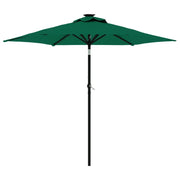 Ombrello | Parasolne Giardino con Palo in Acciaio Verde 225x225x212 cm