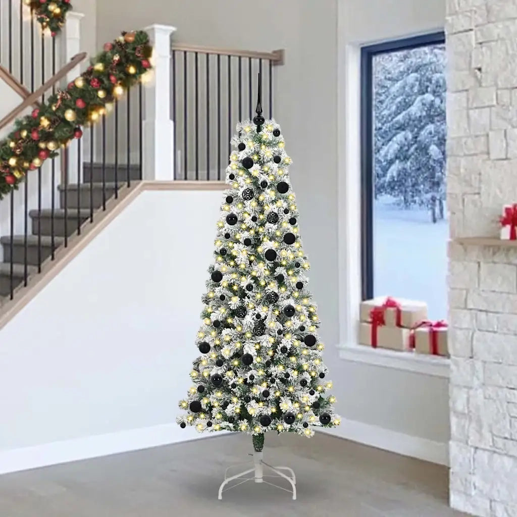 Albero di Natale | Decorazioni natalizie Artificiale con Rami Pieghevoli 240 cm