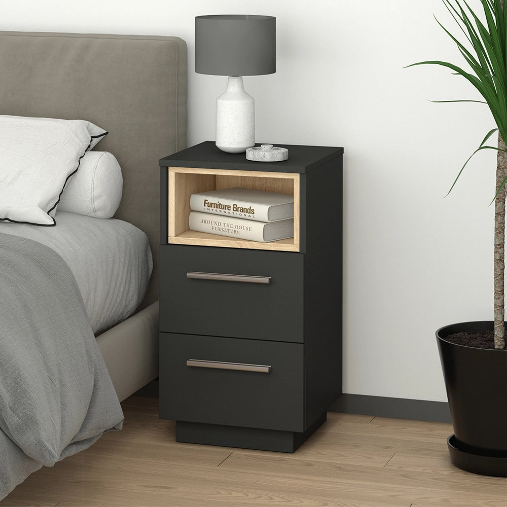 Vicco Comodini camera da letto Antracite 36 x 68 cm