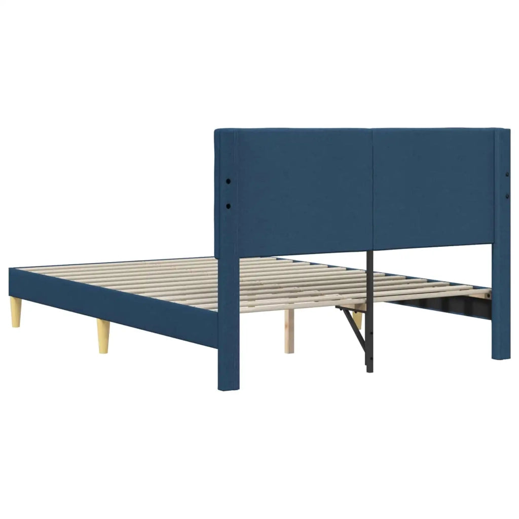 Struttura del letto con testiera Blu 120 x 190 cm Tessuto 42027784