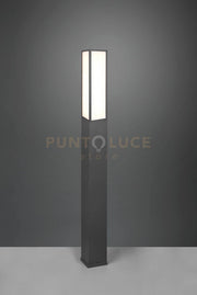 FUERTE PALO ALTO 15W 1700lm, 3000K LED DA ESTERNO RETTANGOLARE IN FUSIONE ANTRACITE L. 15CM X H. 155CM IP54