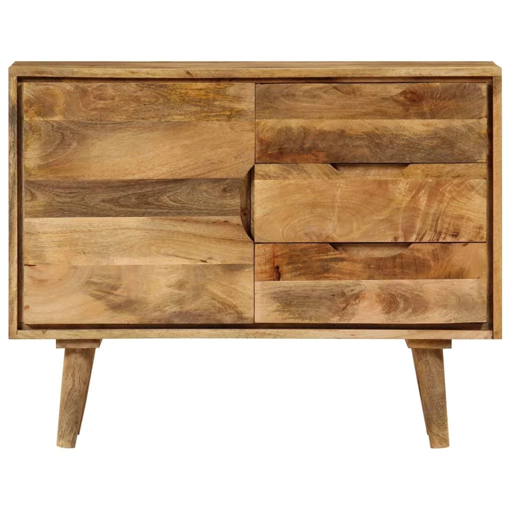 Buffet credenza mobiletto consolle mobile contenitore legno massello di mango 90 cm 4402095