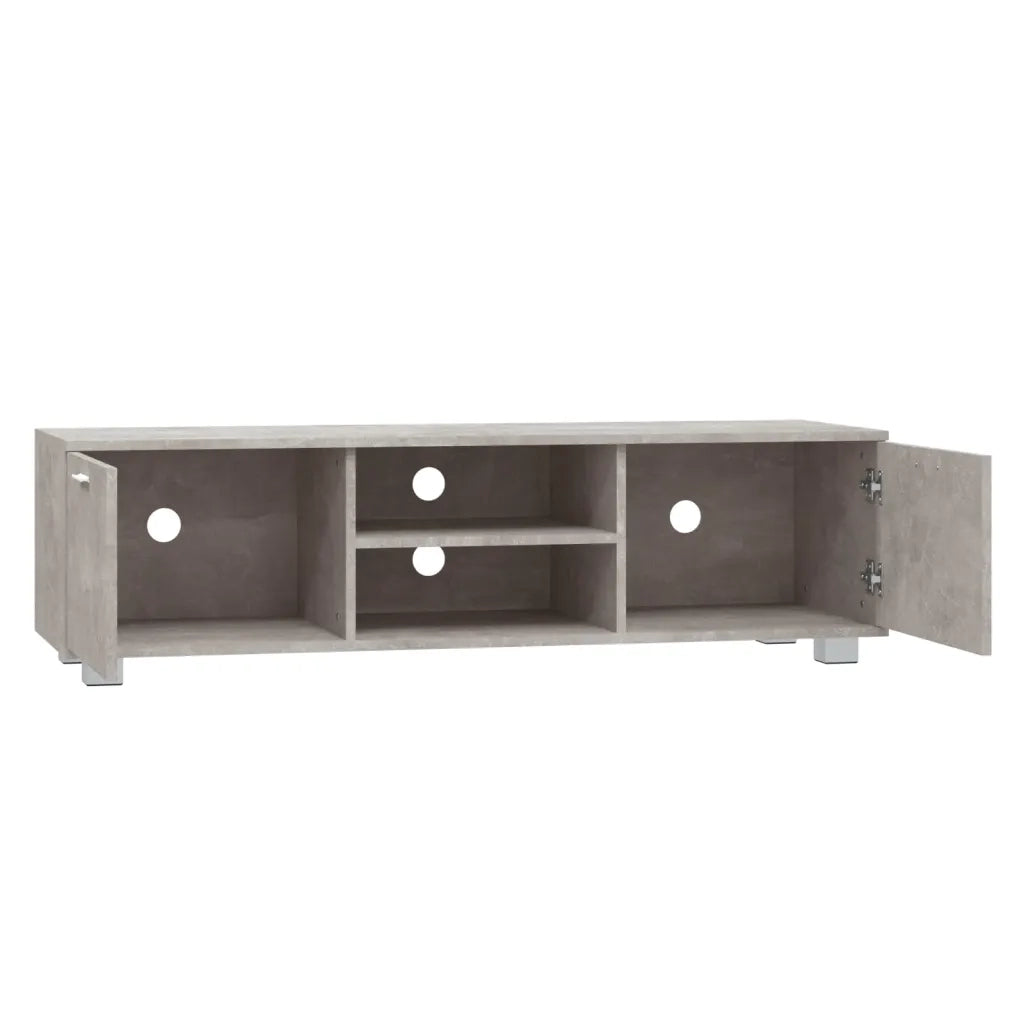 Mobile per TV Grigio Cemento 140x40,5x35 cm Legno Multistrato 342625