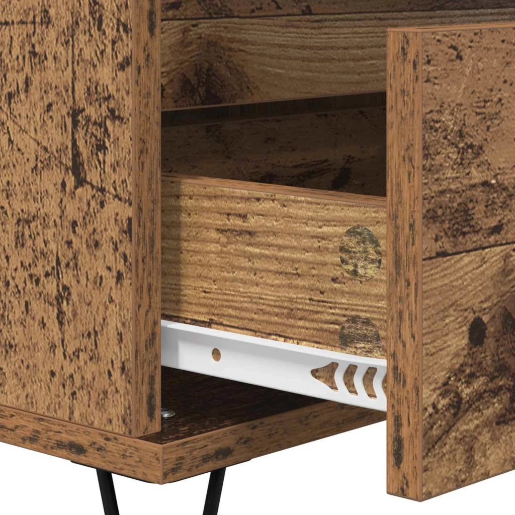 Credenza con cassetto Legno vecchio 40 x 35 x 70 cm 881705