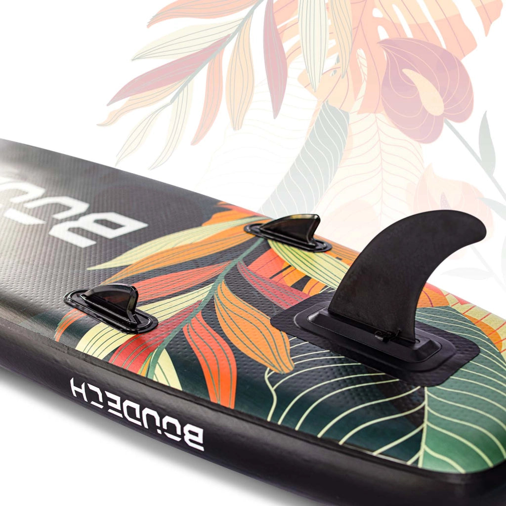 Stand Up Paddle Board Flatwater/Touring Carissa Jungle - Tavola da SUP gonfiabile 300X75X15 cm con pagaia regolabile, cavigliera, gonfiatore, kit riparazione e borsa da trasporto. Peso Max 140kg