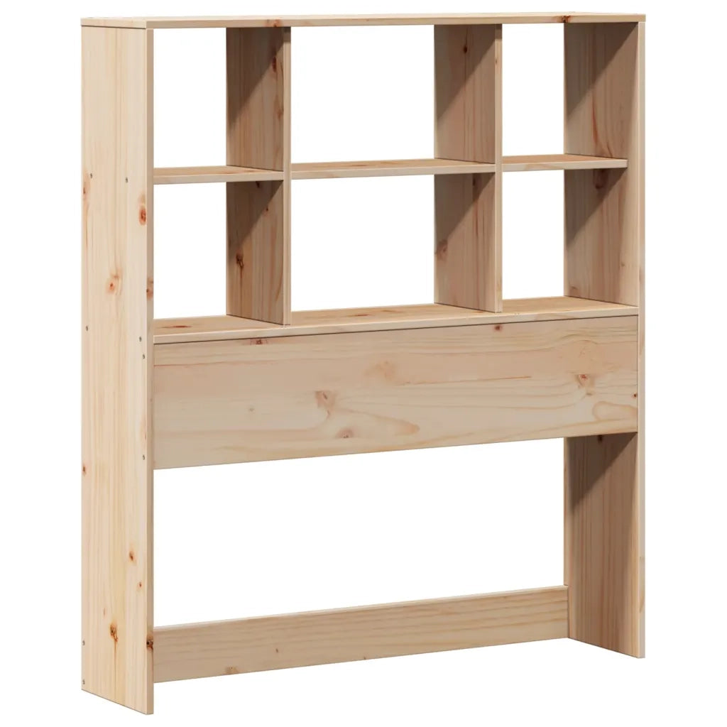 Letto Libreria senza Materasso 90x200 cm Legno Massello Pino