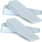 Set di fermagli di sicurezza per porte in gomma antiscivolo da 4 pezzi, colore grigio, duraturo, per superfici interne ed esterne.