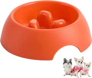 Ciotola per piccoli cani 200 ml / Ø 10 cm ciotola anti-schizzo per piccoli cani e gatti (arancione)