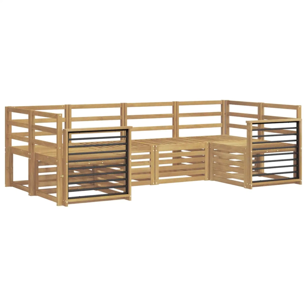 Set di divani da esterno 6 pcs Bianco 245 x 128,5 x 73 cm 3392404