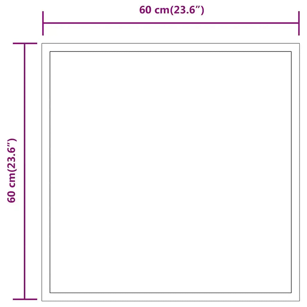 Specchio da Bagno con Luci LED 60x60 cm cod mxl 67696
