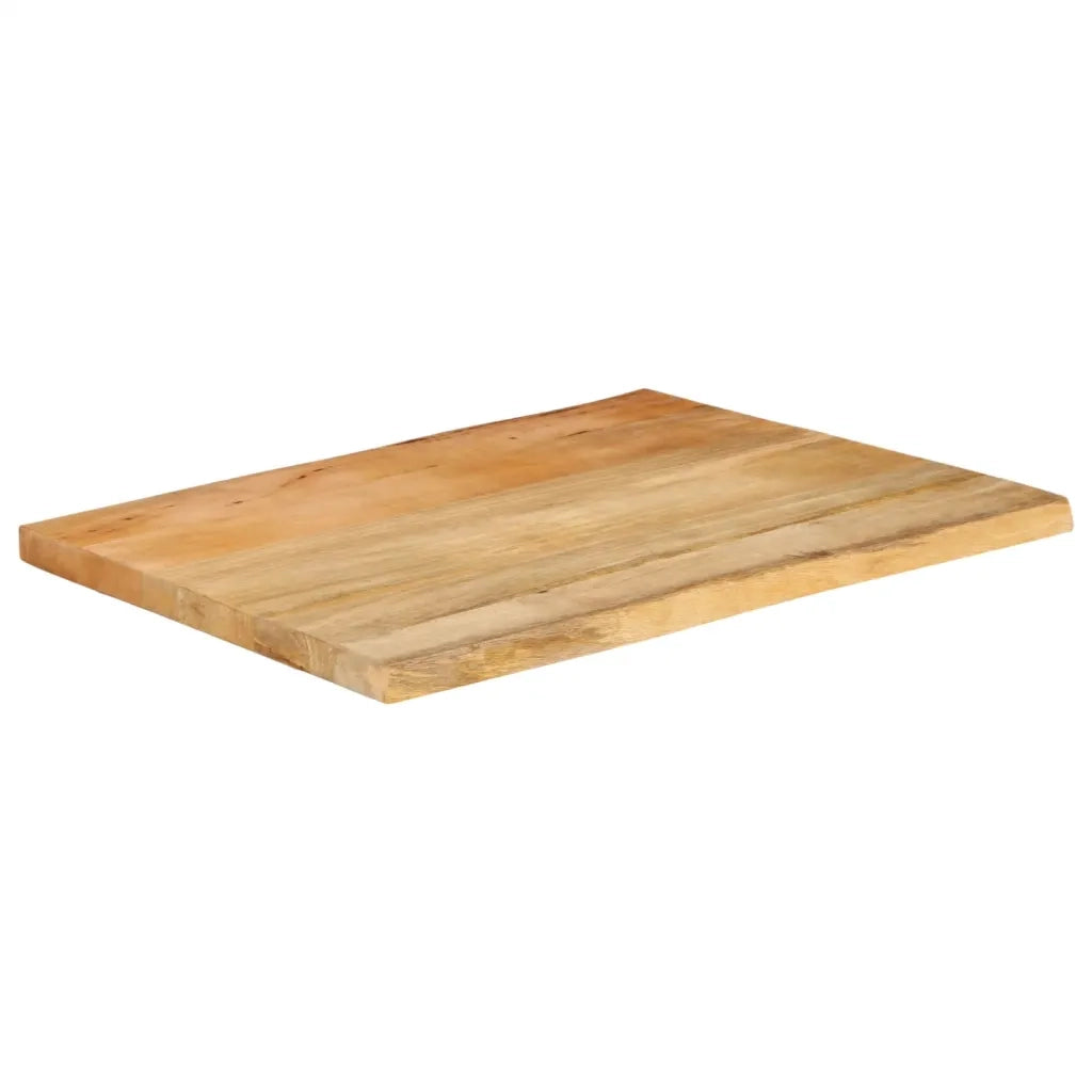 vidaXL Piano per Tavolo 90x60x2,5cm Bordi Vivi in Legno Massello Mango