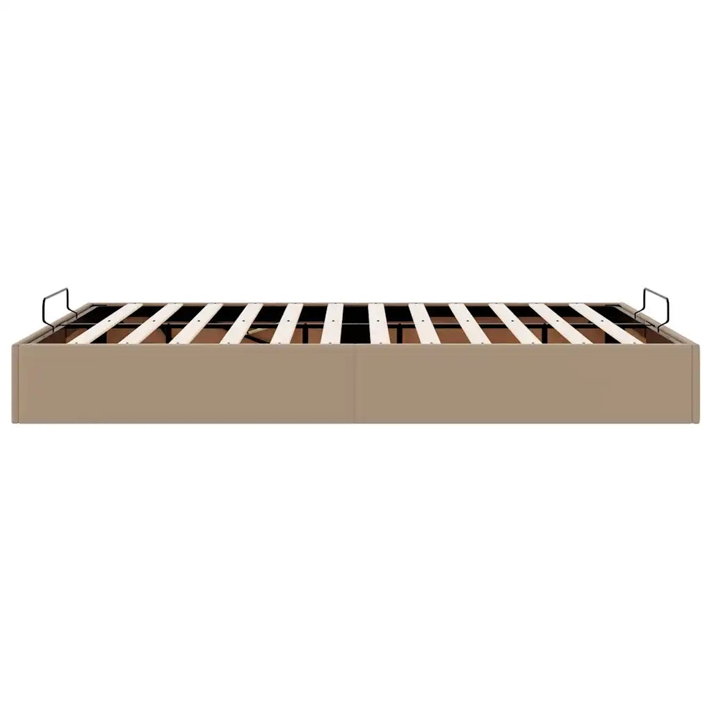 Struttura Letto Pouf senza Materasso 140x200 cm Similpelle 3310808