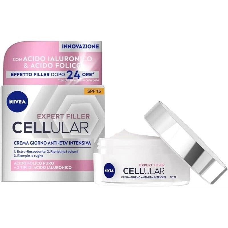 NIVEA CREMA GIORNO ANTI ETÀ 50 ML INTENSIVA ANTIRUGHE CON ACIDO IALURONICO