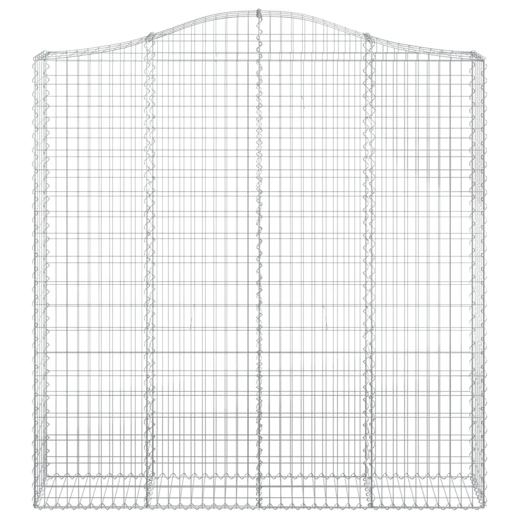 Cesti Gabbioni ad Arco 6 pz 200x30x200/220 cm Ferro Zincato 3145539
