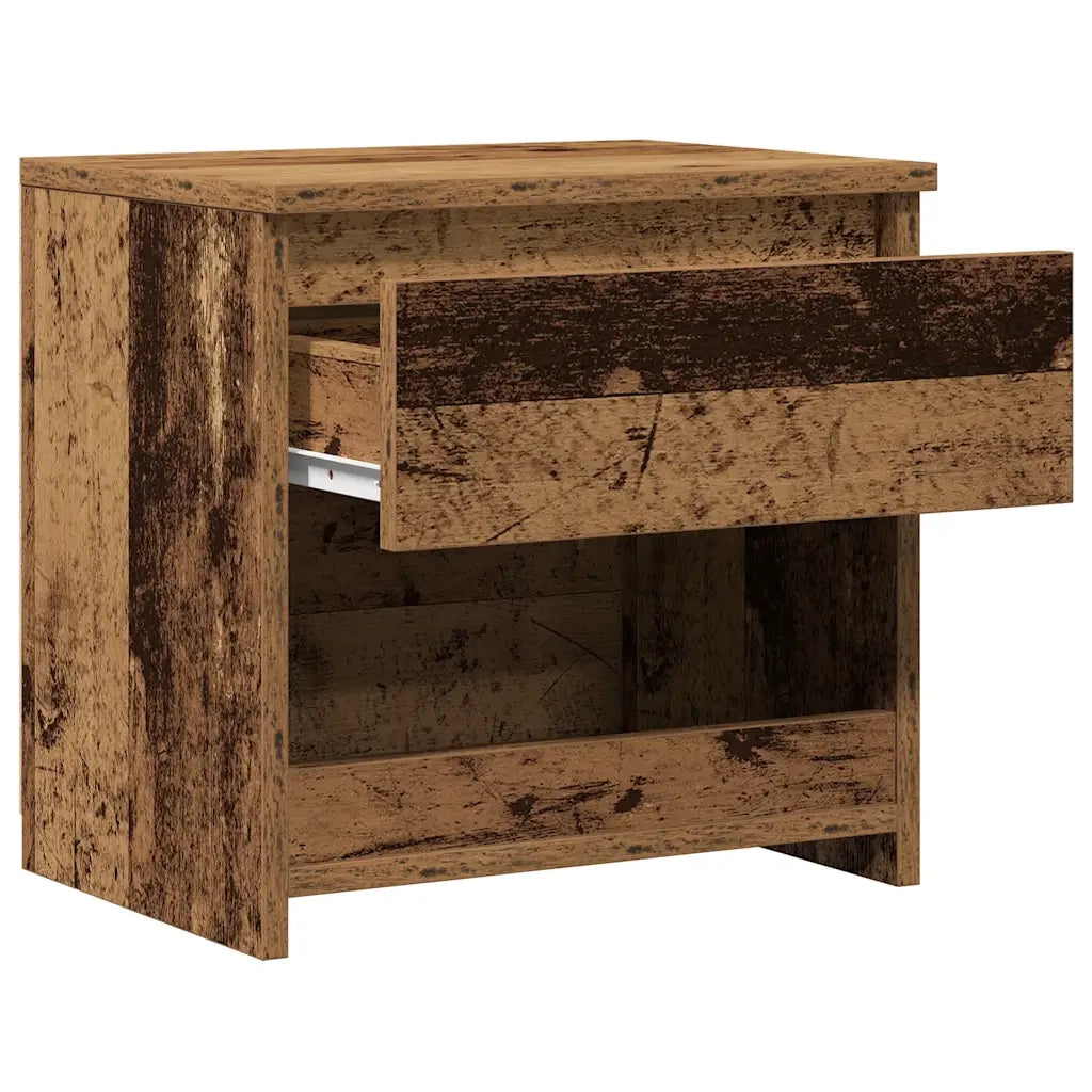 Comodino Legno Antico 40x30x39 cm in Legno Multistrato 856406