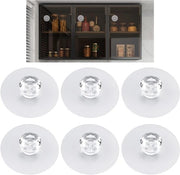 Set di 6 Viti Autoadesive per Finestre - Forma Cristallina - Senza Forare - Per Finestre, Armadi, Cucina - Viti Decorative
