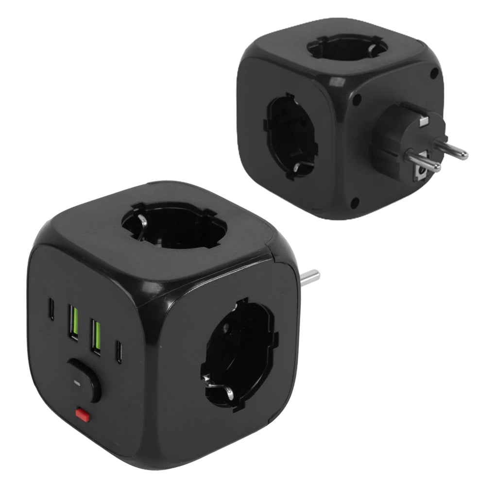 Multipresa Cubica 7-in-1 Jnh019 Black