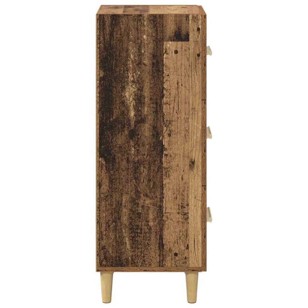 Credenza | Madia | Buffet da pranzo | Armadio da pranzo Legno vecchio 34.5 x 34 x 90 cm Legno multistrato