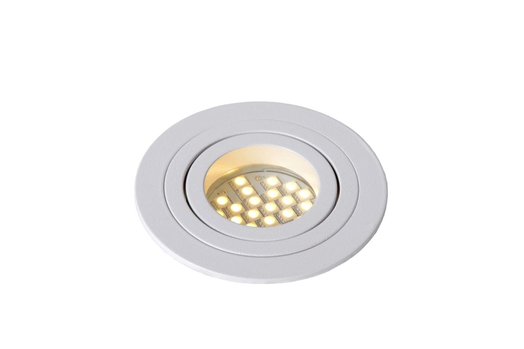Faretto da incasso soffitto Lucide Tube GU10 bianco