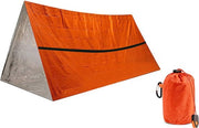 Tenda di sopravvivenza esterna, 245x157cm, impermeabile e isolante, con fodero in PE e ala in alluminio, per una tenda singola camera da letto, dimensioni 157*245cm, colore arancione.