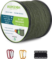 Tessuto in nylon 4 mm corda paracadutistica - corda kernmantel resistente alle scalfitture - 50 m - verde chiaro