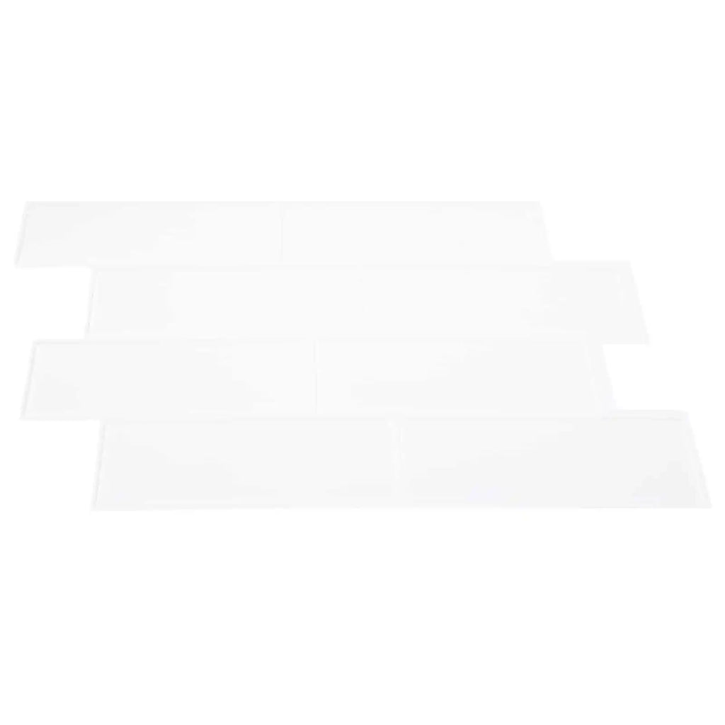 Piastrella subway 10 pcs Bianco 29 x 21 cm Poliuretano e PET