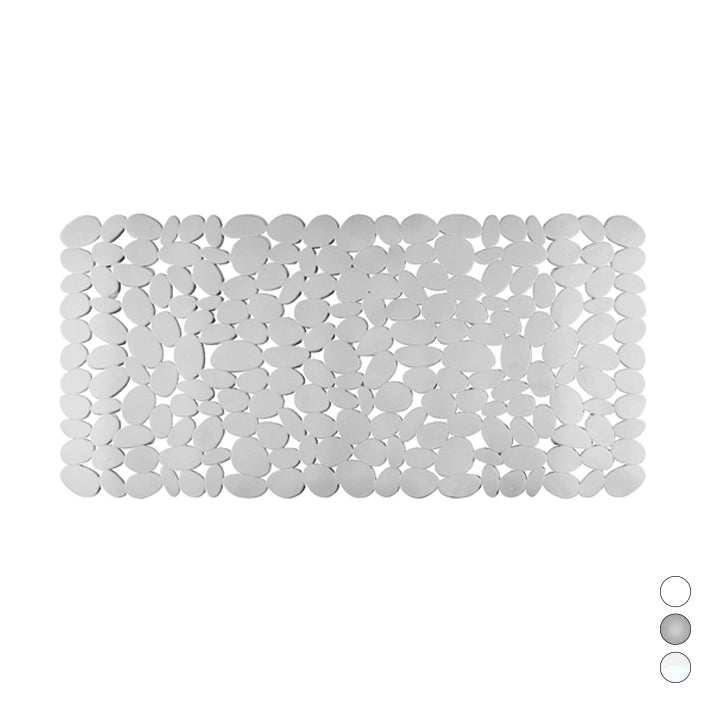 TAPPETO VASCA  MOD. SASSOLINI CM 36 X 72- Bianco- DH- pezzi 1