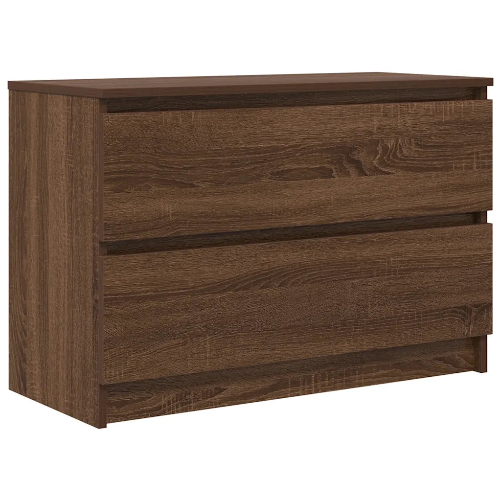 Mobile TV Rovere Marrone 80x35x54 cm in Legno Multistrato 861793