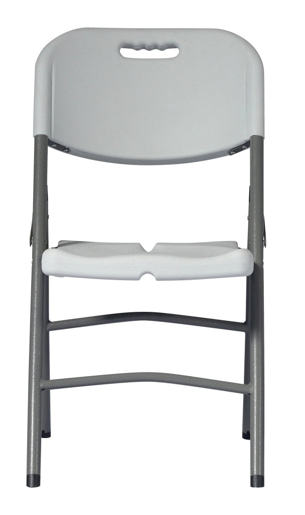 Set 4 Sedie Catering Pieghevoli da Giardino 47x61x87 cm in Polietilene Bianche