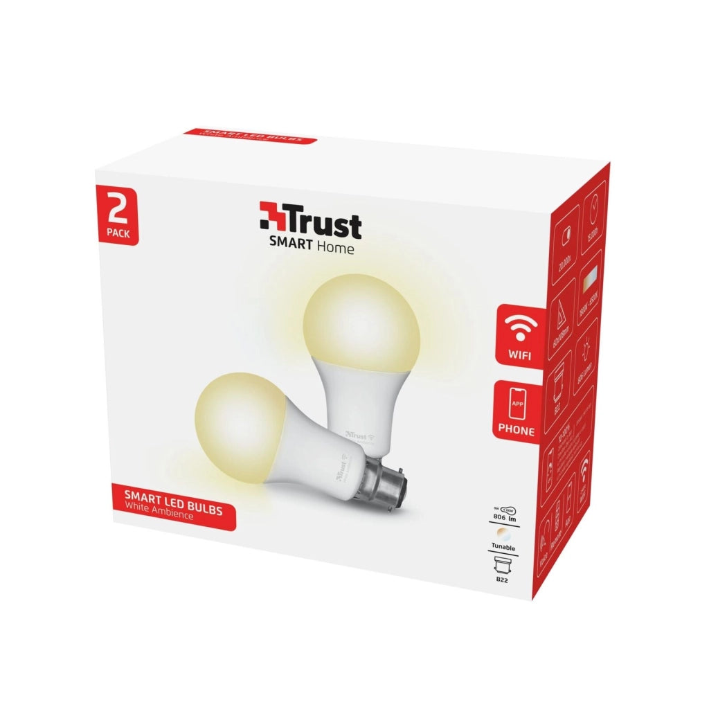 Trust 71299 soluzione di illuminazione intelligente Lampadina intelligente Wi-Fi Bianco