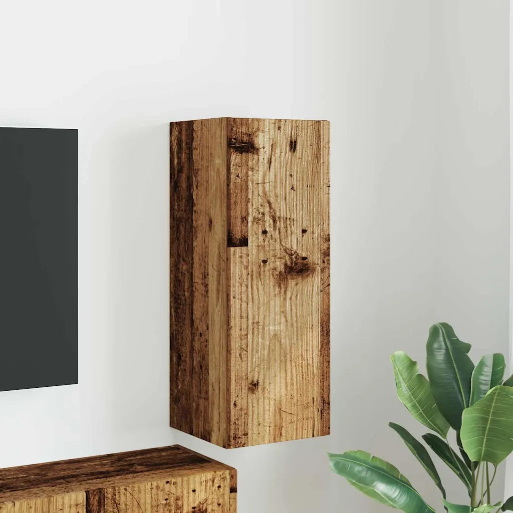 Mobile TV da parete-Mobile TV a Muro-Credenza TV Legno vecchio 30 x 31 x 80 cm
