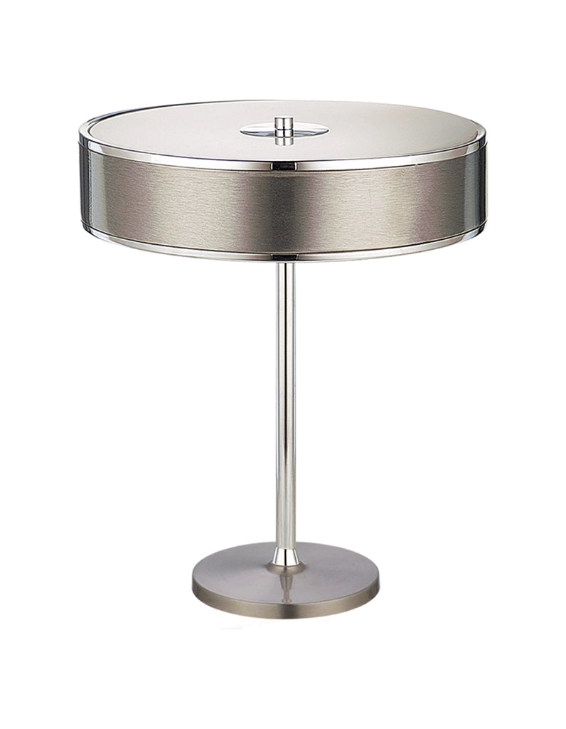 Lampada da tavolo moderna cromata Jazz Jupiter 2xE14