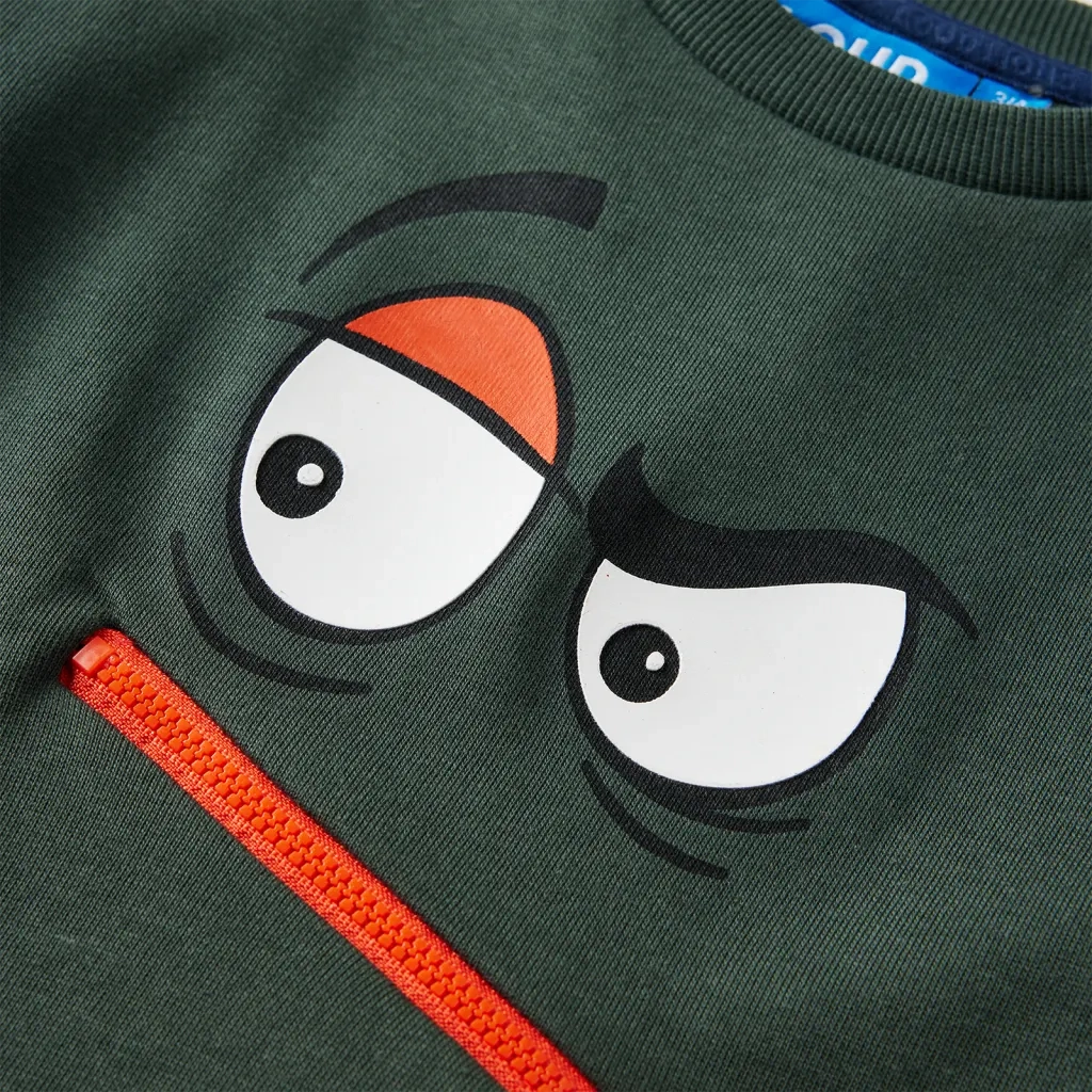 Felpa per Bambini Verde Scuro 92 13374
