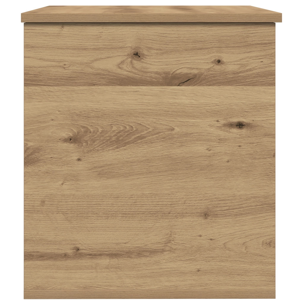 Scatola di Stoccaggio  con Coperchio Rovere Artigianale 60x42x46 cm Legno Ingegnerizzato