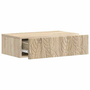 Tavolino da Parete Laterale | Tavolo laterale | Tavolino Rovere Sonoma 59 x 34,5 x 17 cm