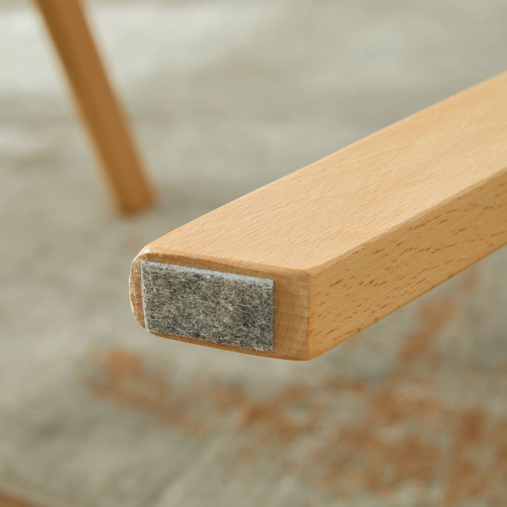 SEDIA Pieghevole Imbottita in Legno di Faggio Beige