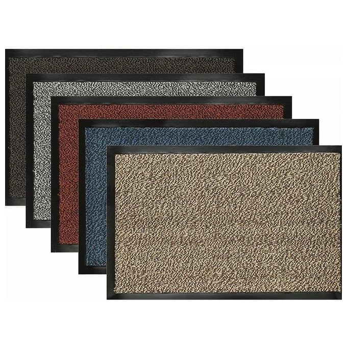 GIACOMINI and GAMBAROVA VELCOC_TANEV6090 Nevada Tappeto Asciugapassi Rettangolare Polipropilene Fondo Vinile Antiscivolo 60x90 cm colori Assortiti