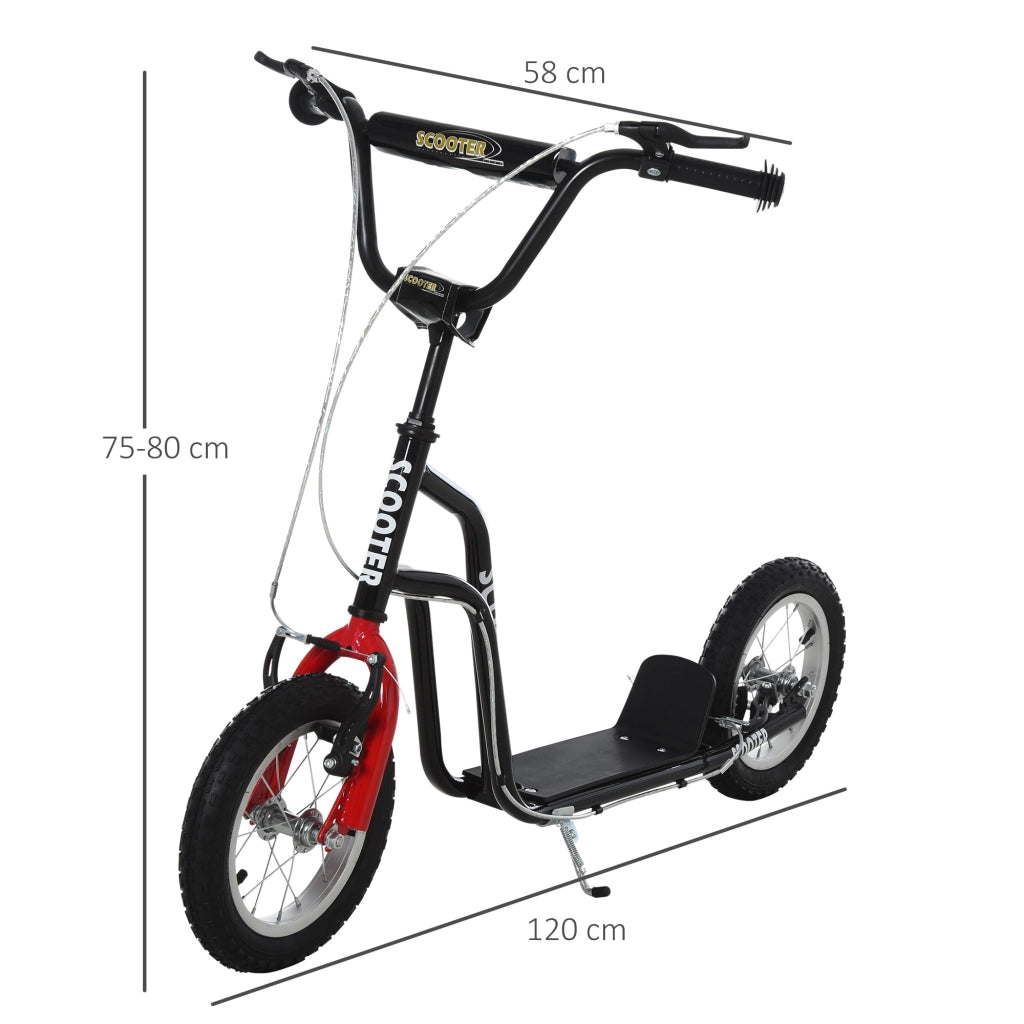 Patinete Bambini Regolabile ¨C Zephmum ¨C Nero Acciaio 120x58x75-80 cm